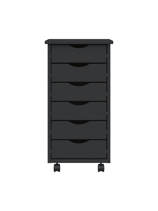 Чекмеджета Офис Сив 34x39x65.5см