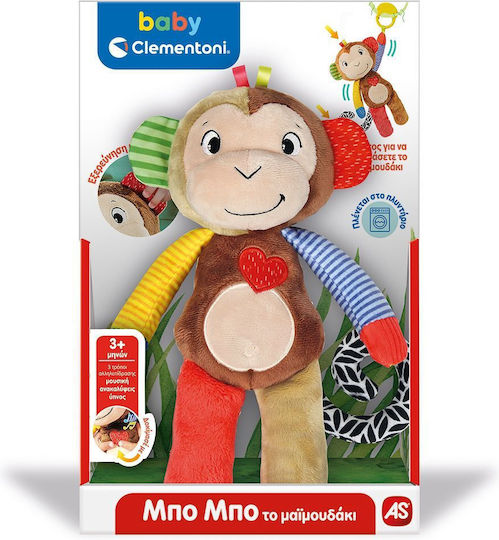 Baby Clementoni Animal The Little Monkey made of Fabric with Music for 3++ Months