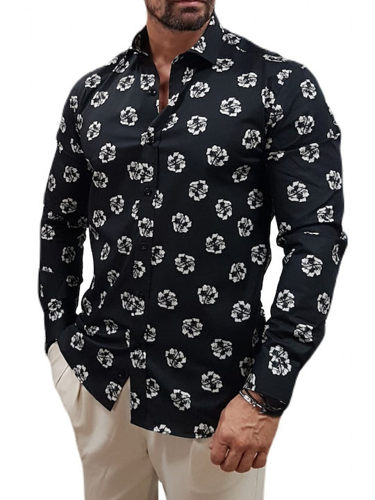 Makan Men's Shirt Long Sleeve Black