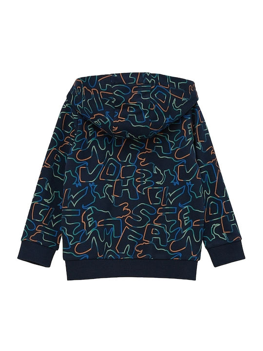 S.Oliver Kinder-Sweatjacke mit Kapuze Blau