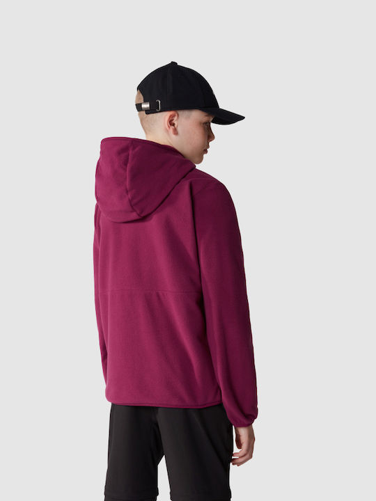 Παιδική Ζακέτα Φούτερ Fleece με Κουκούλα Μπλε Full