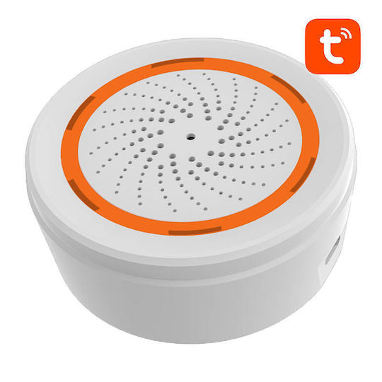 NEO ZigBee Alarm Siren Battery Indoor 90dB 5V with Orange Light