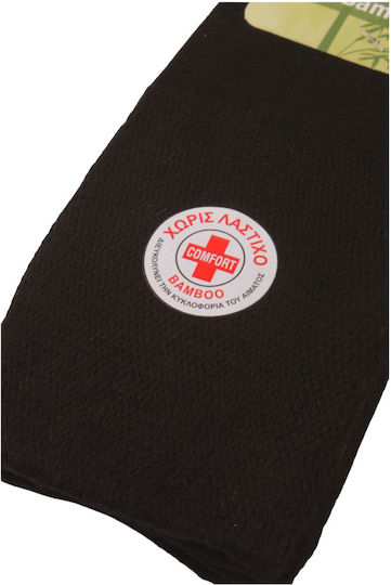 Soma Socks Bamboo Socks for Diabetics Black