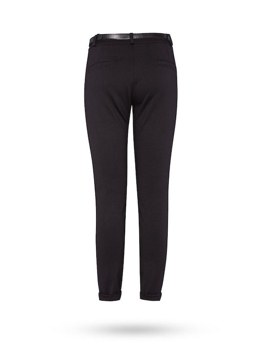 Women's Fabric Trousers Black