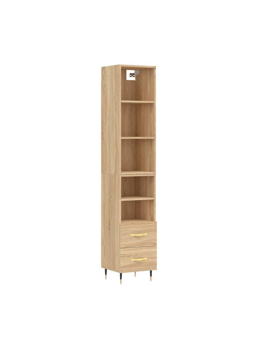 Schrank Boden Coffee 34.5x34x180cm