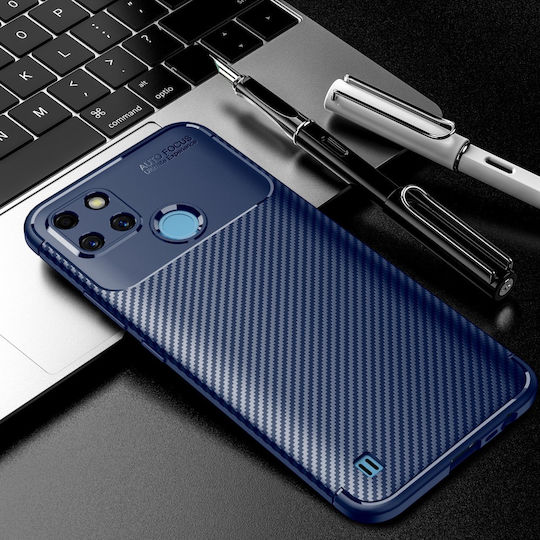 Realme Back Cover Silicon Albastru (Realme C21Y/C25Y)