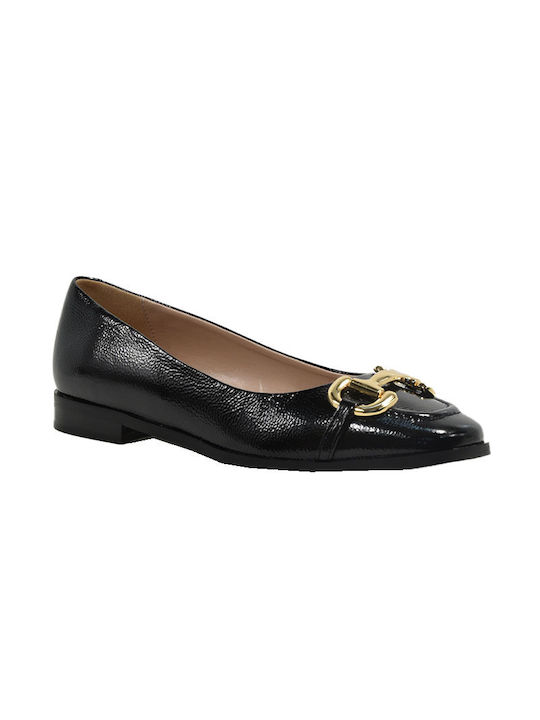 Fardoulis Leather Ballerinas Black +ΜΑΎΡΟ