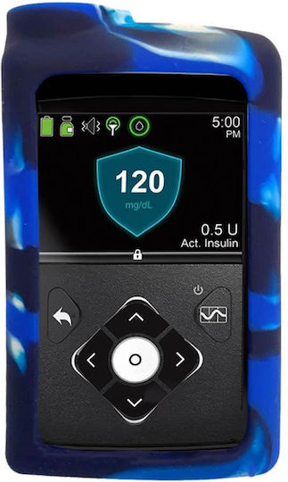 Diablue Insulin Pump Case Silicone For Medtronic 640g 670g Silver