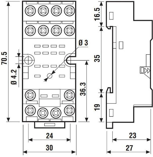 Finder Relay Stand Electrical Panel 94.74SMA