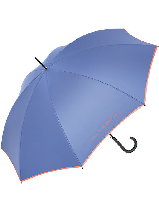 Benetton Regenschirm mit Gehstock Lila