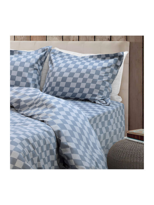 Lino Home Duvet Cover Set Cotton Queen with 2 Pillowcases 220x240 Beige