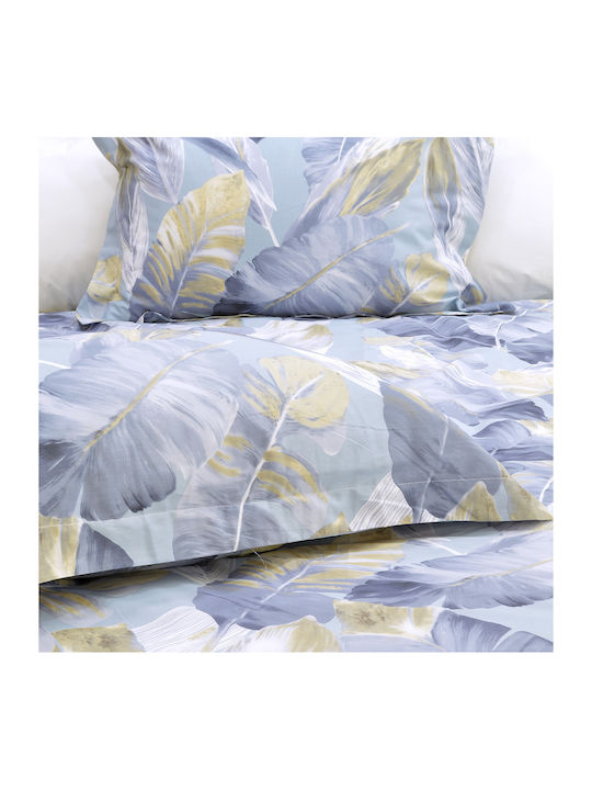 Lino Home Duvet Cover Set Cotton Queen with 2 Pillowcases 220x240 Beige