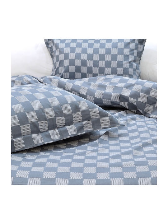Lino Home Duvet Cover Set Cotton Queen with 2 Pillowcases 220x240 Beige