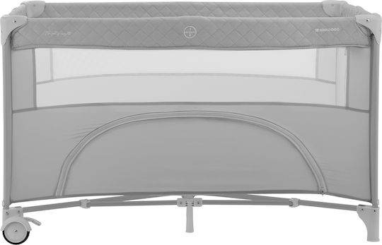 Kikka Boo NIghty Night Laufstall 2 Ebenen mit Wickeltisch & Matratze Gray 65x125cm
