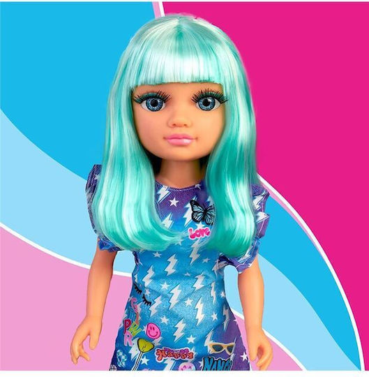 Giochi Preziosi Neon Look Blue Hair Κούκλα Neon Look Blue Hair για 3+ Ετών 43εκ.
