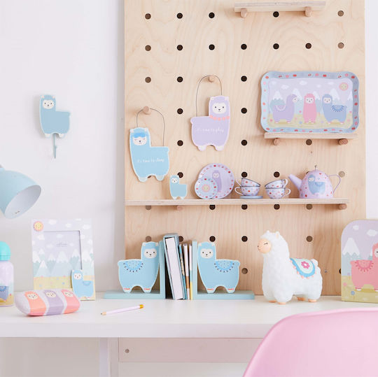 Sass & Belle Kids Decorative Lamp Llama Blue