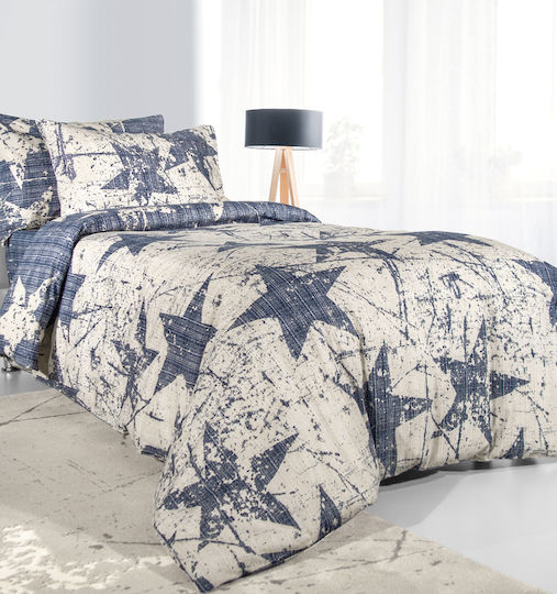 Saint Clair Galaxy Kids Duvet Cover Single Cotton Blue 160x220cm
