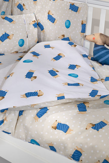 Saint Clair Σετ Κούνιας Pet Blue 3τμχ