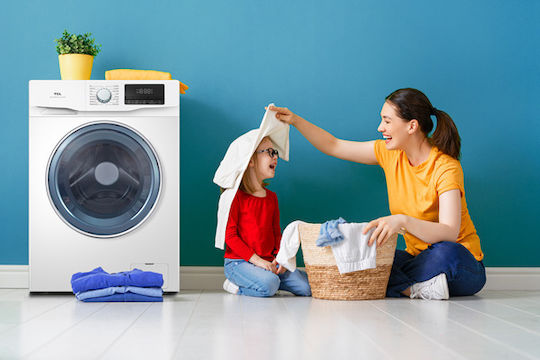TCL Πλυντήριο Ρούχων 9kg με Τεχνολογία Ατμού 1400 Στροφών FF0914WA0