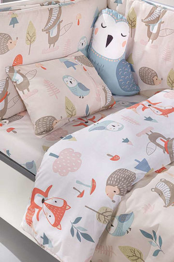 Saint Clair Baby Crib Bedding Set 3pcs Pudra
