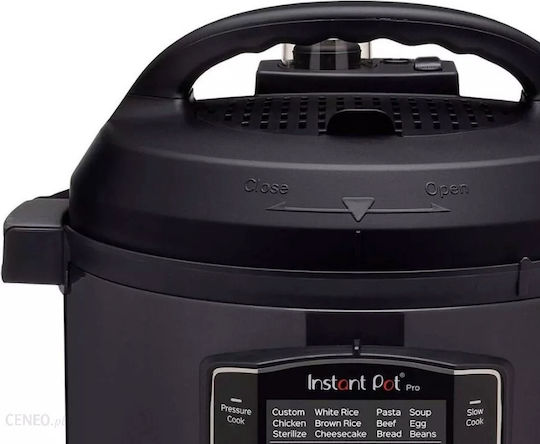 Instant Pot Pro 113-0057-01-EU Multifunktionskocher 1400W mit Kapazität 8Es Schwarz