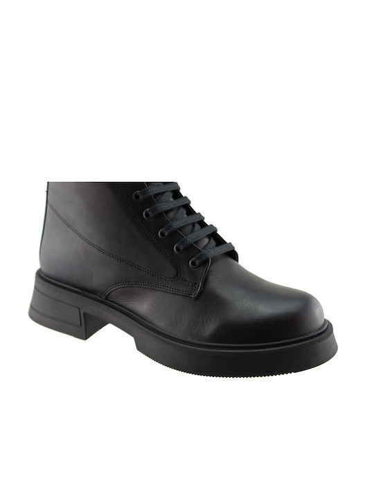 Leather Women's Ankle Boots Black