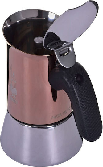 Bialetti Venus New Stovetop Espresso Pot 2 Cups Inox Copper