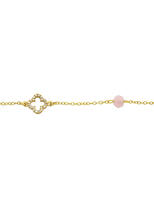 Savvas Design Bracelet made of Gold 14K with Zircon