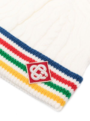 Knitted Beanie Cap White