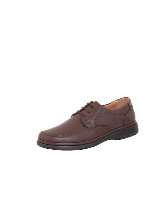 Pace Comfort Men's Anatomic Leather Casual Shoes Brown