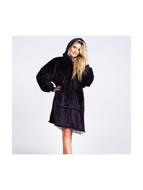 Noxxiez Pătură Fleece Negru 160x