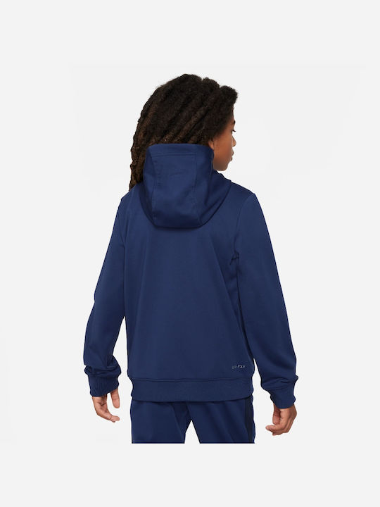 Nike Nsw N Air Pk Men's Sweatshirt with Hood Blue