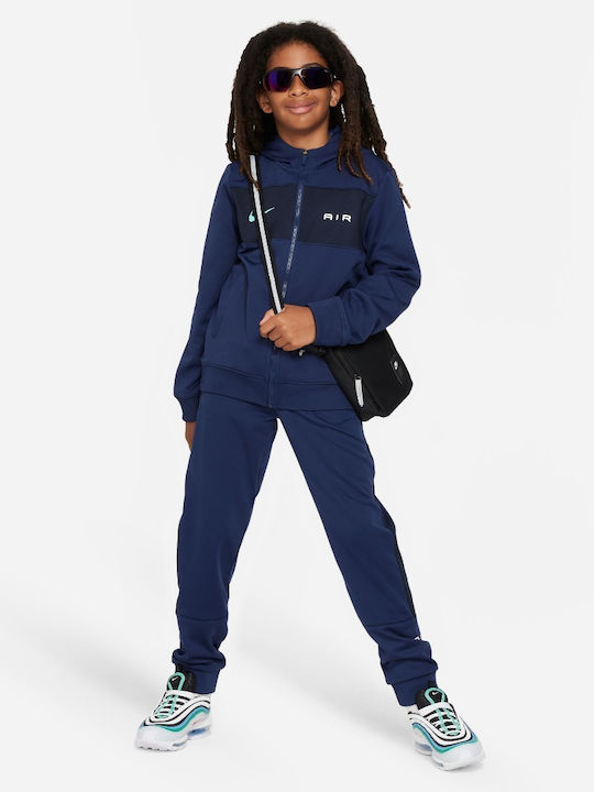 Athletic Kids Cardigan Dri-Fit with Hood Blue Nsw N Air Pk