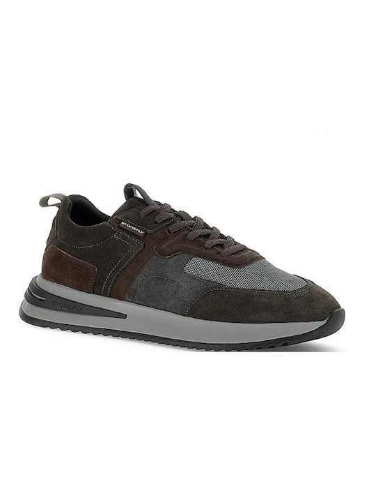 Stonefly Men's Leather Casual Shoes Gray