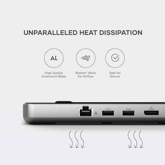 Satechi USB-C Stație de andocare cu HDMI Ethernet Gri (ST-DDSM)