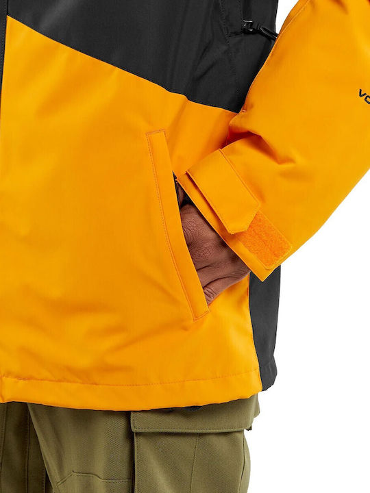 Volcom Vcolp G0452409-GLD Ανδρικό Μπουφάν για Σκι & Snowboard Μαύρο