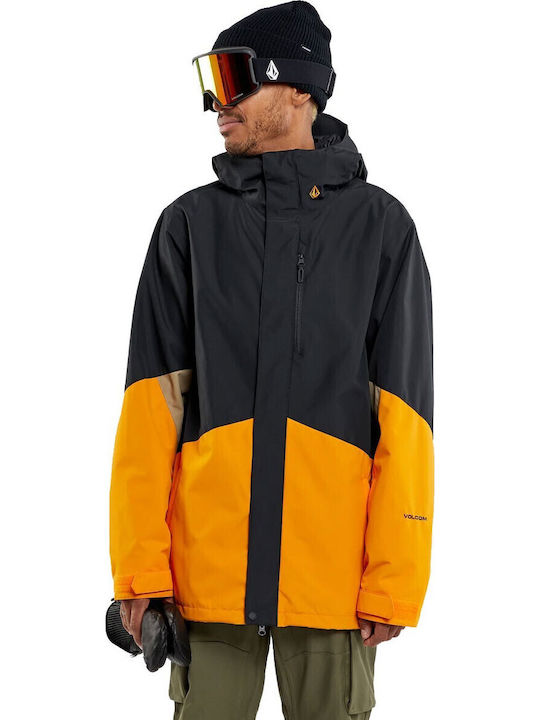Volcom Vcolp G0452409-GLD Ανδρικό Μπουφάν για Σκι & Snowboard Μαύρο
