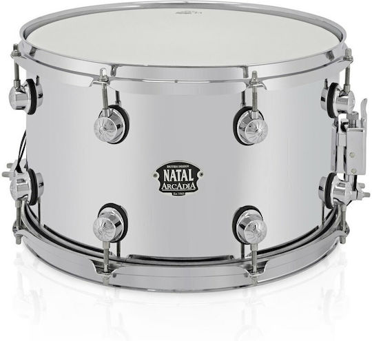 Natal Ταμπούρο Μεταλλικό Arcadia Metal Snare 14" x 8" Ασημί