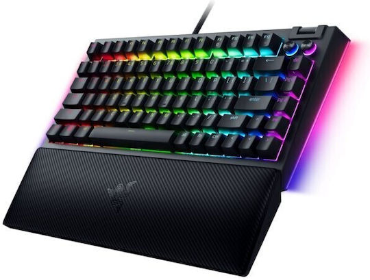 Razer BlackWidow V4 Gaming Mechanical Keyboard 75% with Razer Orange switches and RGB lighting (English US)