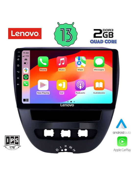 Lenovo Car-Audiosystem für Toyota Aygo 2005-2014 (Bluetooth/USB/WiFi/GPS) mit Touchscreen 10"