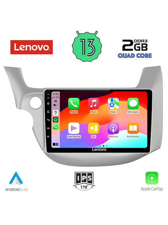 Lenovo Ηχοσύστημα Αυτοκινήτου για Honda Jazz 2008-2012 (Bluetooth/USB/WiFi/GPS) με Οθόνη Αφής 10"