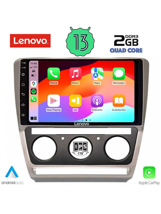 Lenovo Ηχοσύστημα Αυτοκινήτου για Skoda Octavia 2005-2012 με Clima (Bluetooth/USB/WiFi/GPS) με Οθόνη Αφής 10"