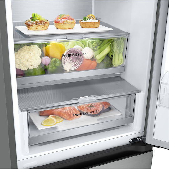 LG Fridge-Freezer 387lt Total NoFrost H203xW59.5xD68.2cm Inox GBV7280DPY