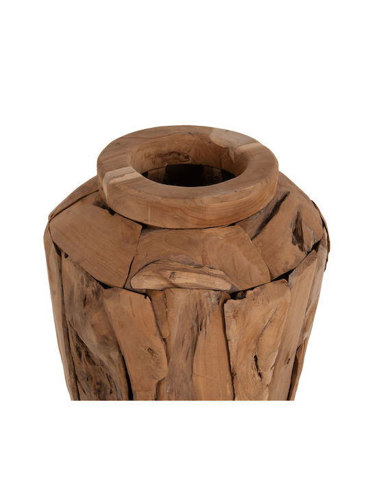 HomeMarkt Vază Decorativă Lemn Zenia Galben 15x15cm 1buc