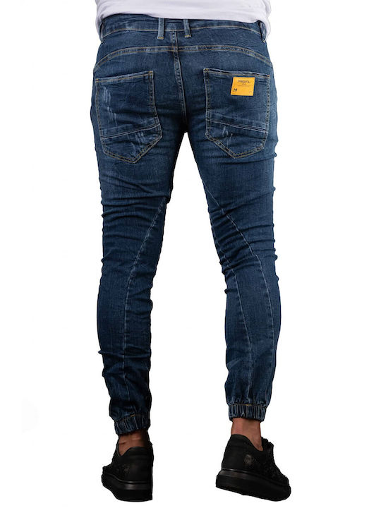 Profil Men's Jeans Pants in Slim Fit Navy Blue