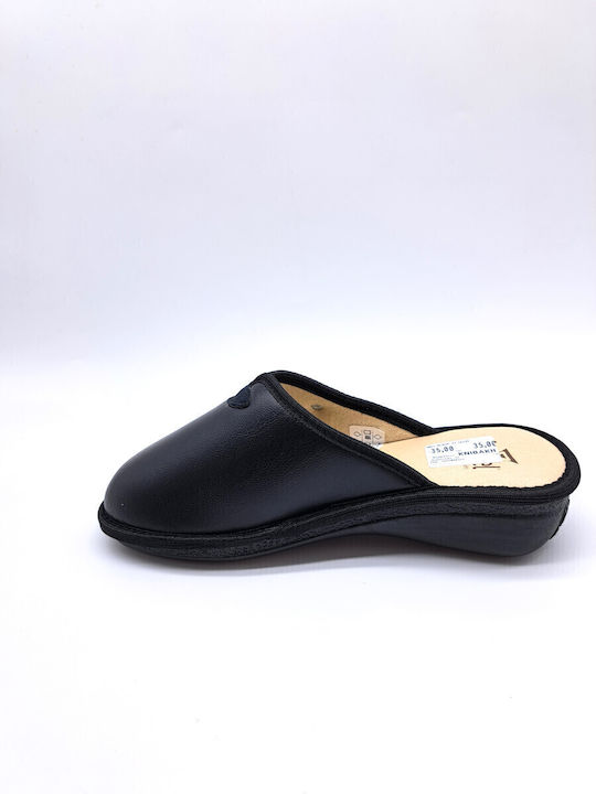 Anatomice Din Piele Papuci de Damă Negre