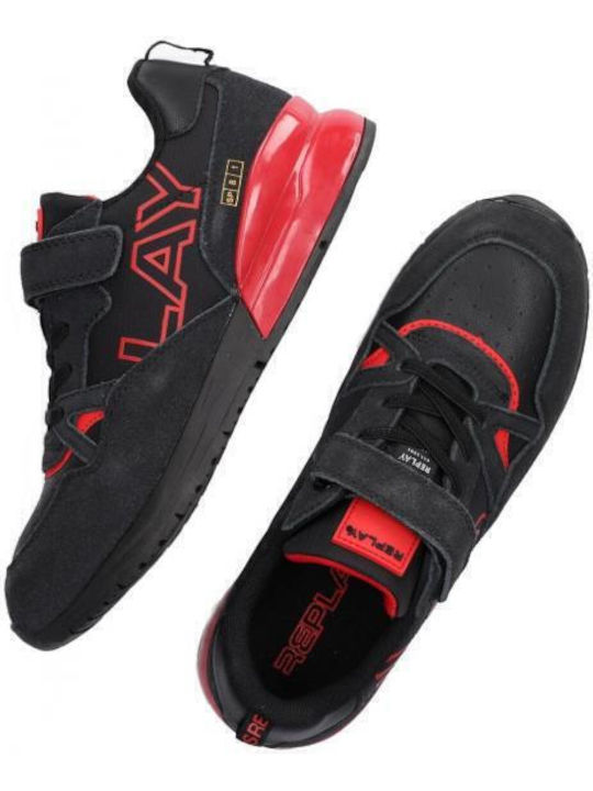Shoot Παιδικά Sneakers Μαύρα
