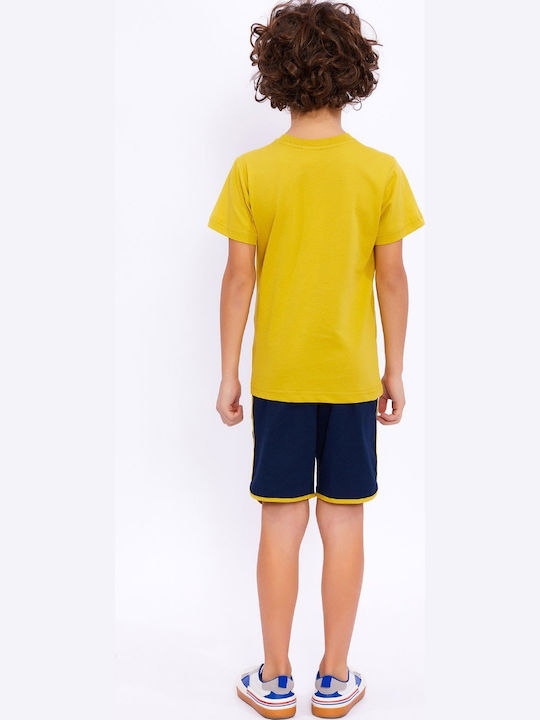 Kids' Set with Shorts Summer 2pcs Yellow