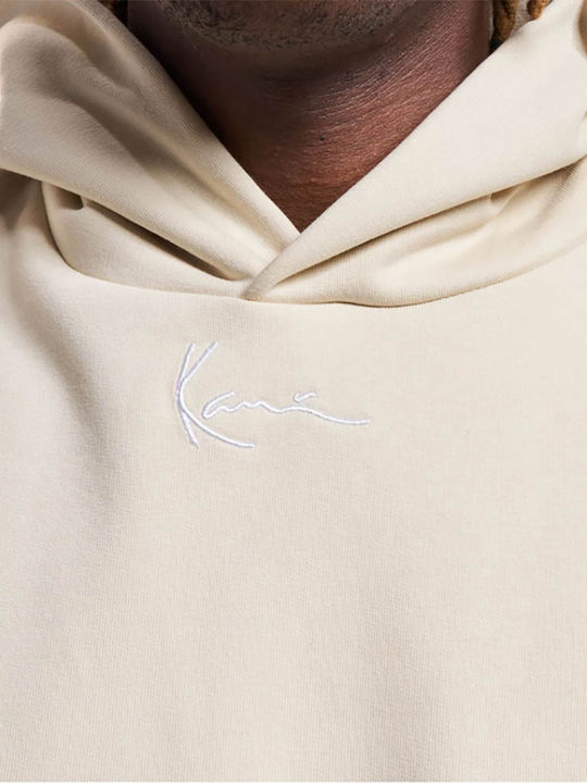 Sweatshirt with Hood Beige