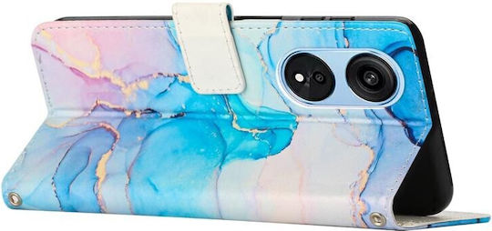 Marble Pattern Wallet Ροζ (Oppo A98)